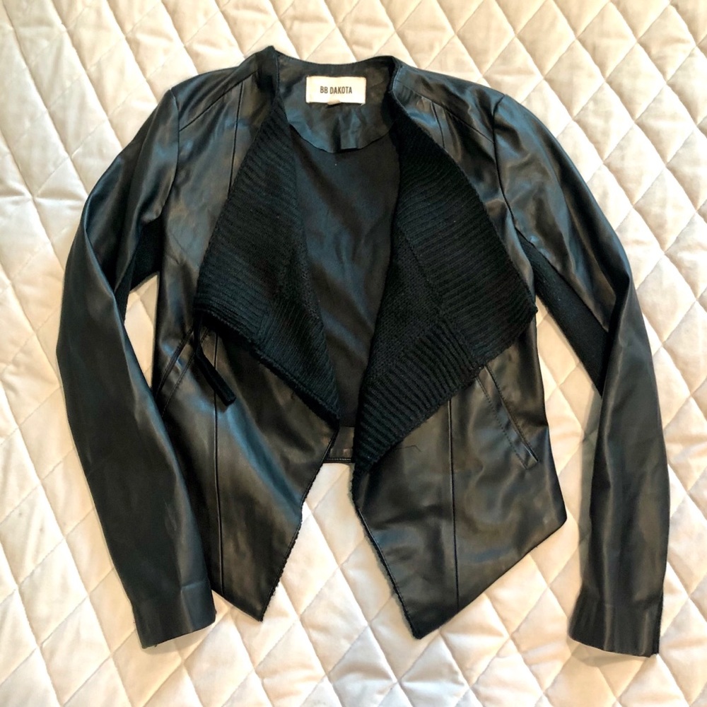UO Black Vegan Leather Jacket